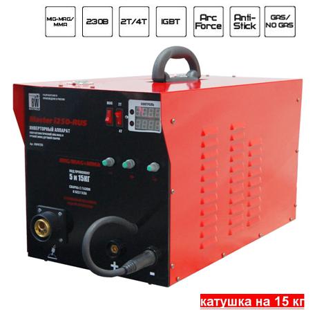 Сварочный полуавтомат инверторный MIG/MAG+MMA MASTER i250 (250А) BW_4R-250