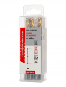 Сверло по металлу № 398 ПрофОснастка Эксперт Ø 7,1 мм HSS-G M2 TIN (Р6М5)/135° DIN 338, 1шт (упаковка пласт бокс 8 шт)