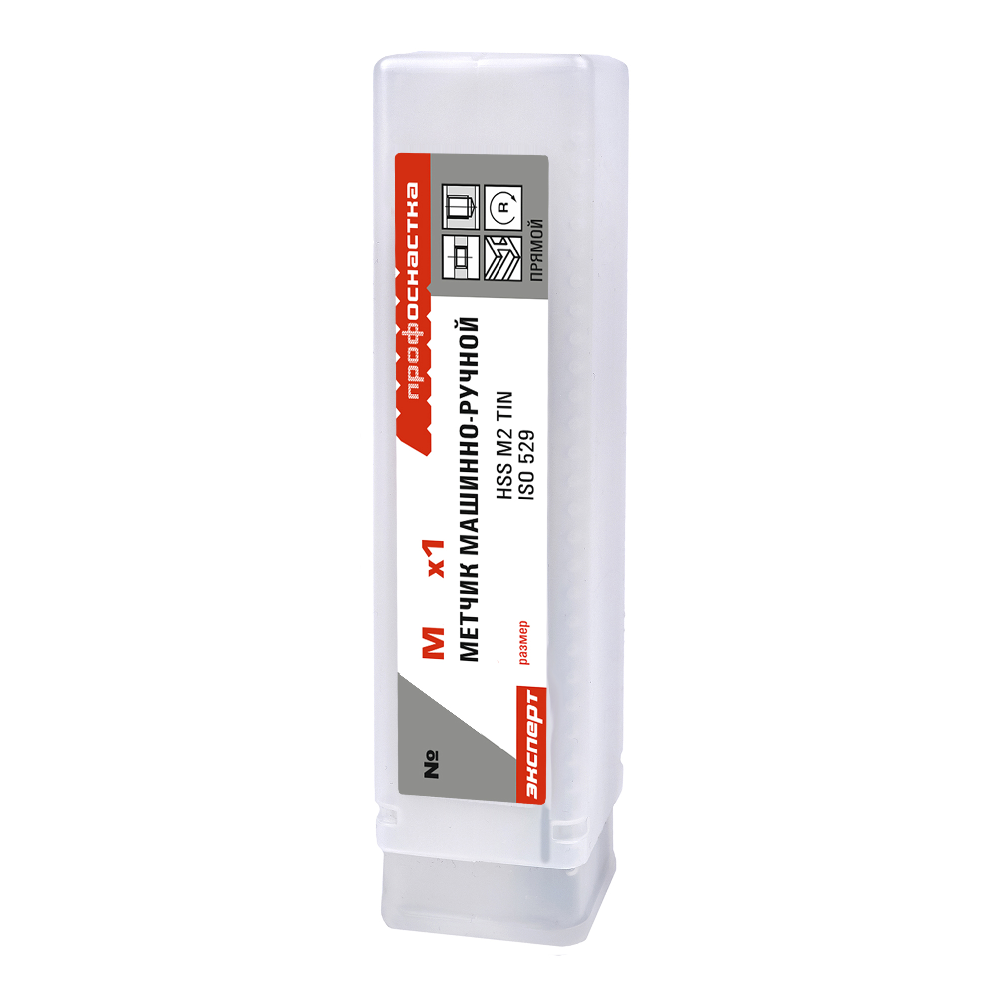 Метчик маш.-ручн., однопроходн. № 119 ПрофОснастка Эксперт М20*2,5 P6M5 HSS M2 TIN (6542) ,1 шт.- (упак. в блистер)
