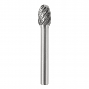 Борфреза тв. сплав № 848, форма E, 10*16*61/хв.6 мм, INOX (по нержавейке), ТМ ПрофОснастка