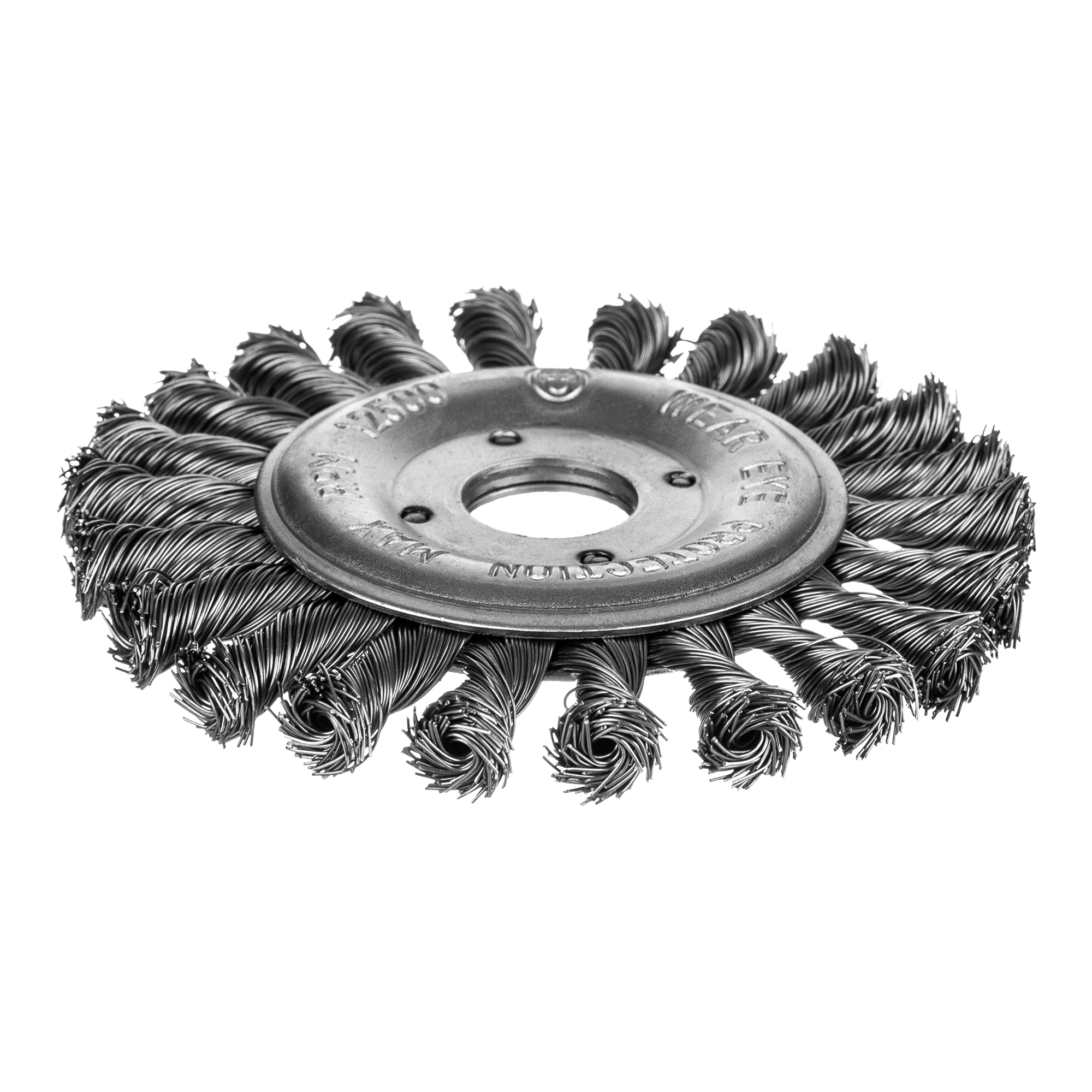 Щетка дисковая, жгутовая, для УШМ № 1078 (125 мм; 22.2 мм; S 0.5 сталь), RPM 12500, ТМ Blueshark