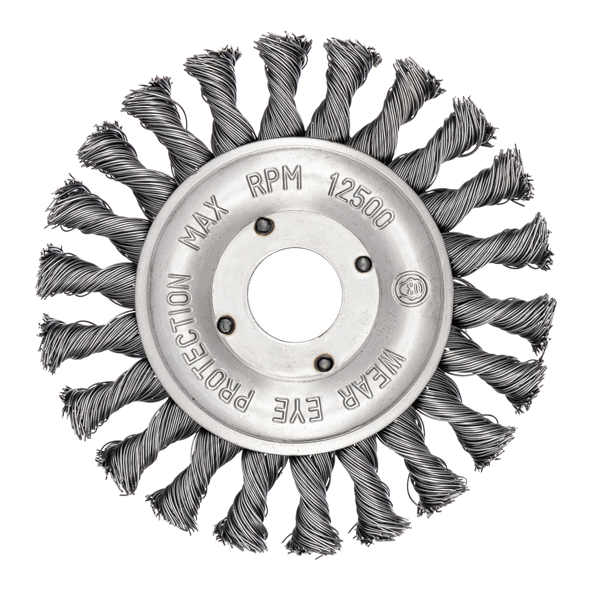 Щетка дисковая, жгутовая, для УШМ № 1078 (125 мм; 22.2 мм; S 0.5 сталь), RPM 12500, ТМ Blueshark